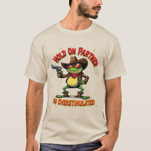Cowboy Frog Meme Tröja - Västerländsk Cowboy Prese