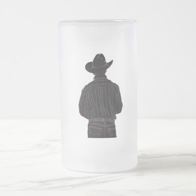 cowboy frostat ölglas (Center)