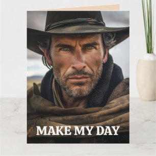 COWBOY FUNNY BIRTHDAY GREETING CARD KORT