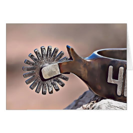 Cowboy Get well Spur Card Hälsningskort