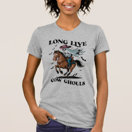 Cowboy Ghost Riding a Horse Halloween T Shirt