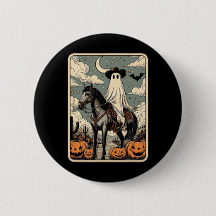 Cowboy Ghost Riding Horse Funny Tarot Card Hallowe Knapp
