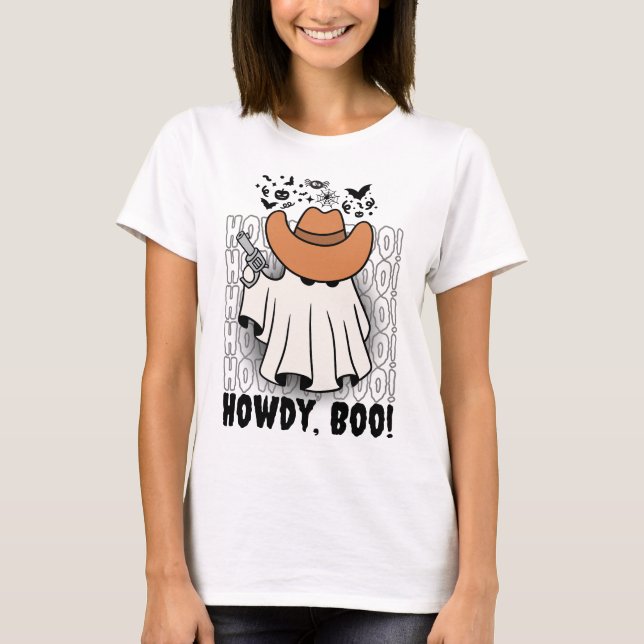  Cowboy Ghost T Shirt (Framsida)