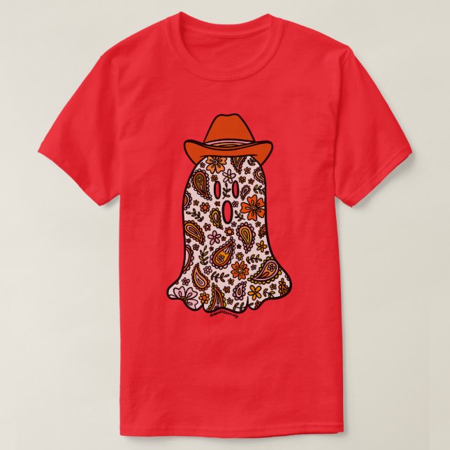 Cowboy Ghost T Shirt (Design framsida)