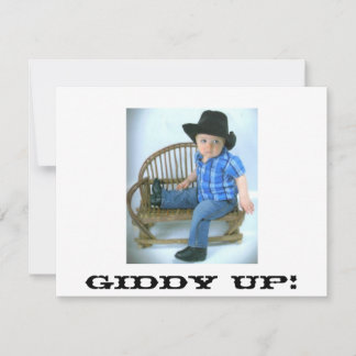 Cowboy Giddy-inbjudan Inbjudningar