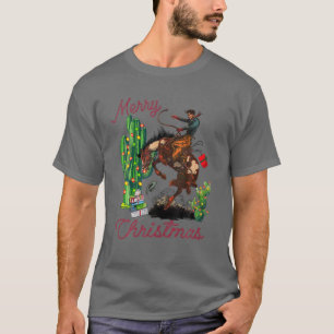 Cowboy God jul Desert Cactus Lasso Western T Shirt