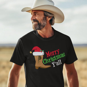 Cowboy God jul Yall Tröja