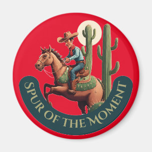 Cowboy-grafik på impuls magnet