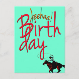 Cowboy Grattis på födelsedagen Vykort