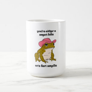  Cowboy Groda Meme Smart Kille eller Fis Lukta  Kaffemugg