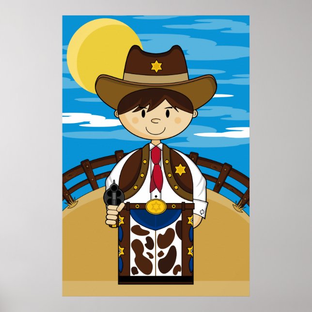 Cowboy Gunslinger Poster (Framsidan)