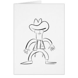 Cowboy Hälsningskort