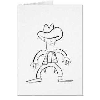 Cowboy Hälsningskort