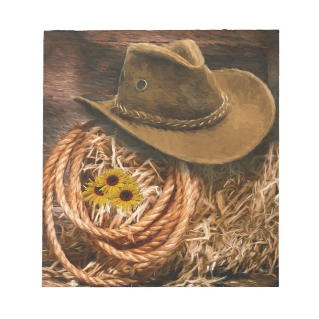 Cowboy Hat Anteckningsblock (Framsida)