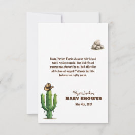 Cowboy Hat Baby Shower Tack Kort