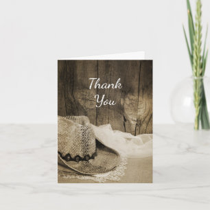 Cowboy Hat Barn Wood Westerna Bridesmaid Tack Kort