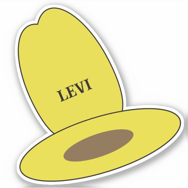 Cowboy Hat Födelsedagsfest Klistermärken (Framsida)