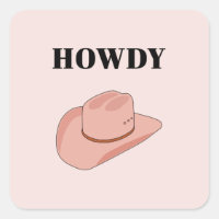 Cowboy Hat Howdy Peach Boho