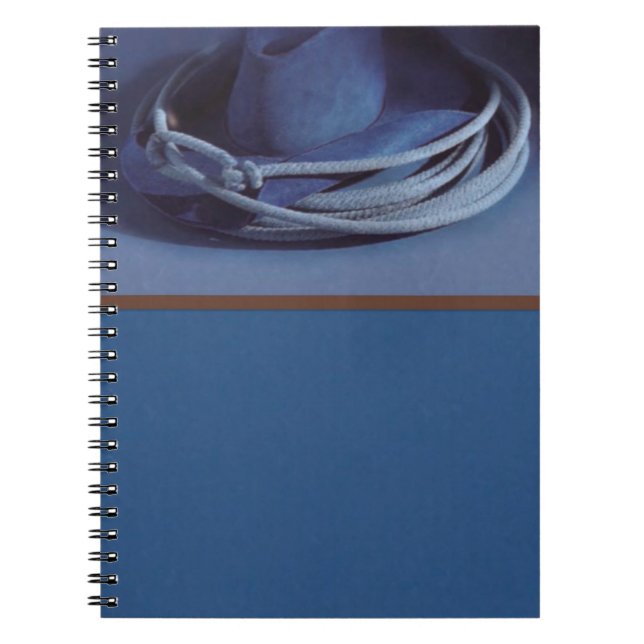 Cowboy Hat Notebook Anteckningsbok Med Spiral (Framsidan)
