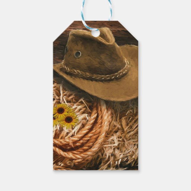 Cowboy Hat Presentetikett (Framsidan)