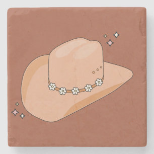 Cowboy Hat Rust Terracotta Stenunderlägg