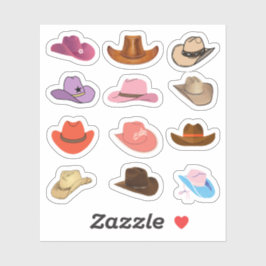 Cowboy Hat Stickers Klistermärken
