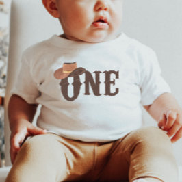 Cowboy Hat ThSKAR ONE 1st Birthday Baby T Shirt