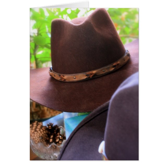 Cowboy Hats Hälsningskort (Framsidan)