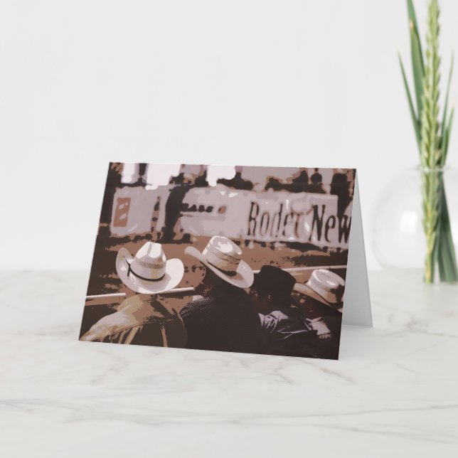Cowboy Hats Howdy Greeting Card Kort (Framsida)
