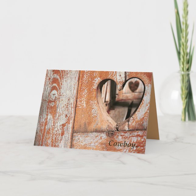 Cowboy Heart Helgkort (Framsida)