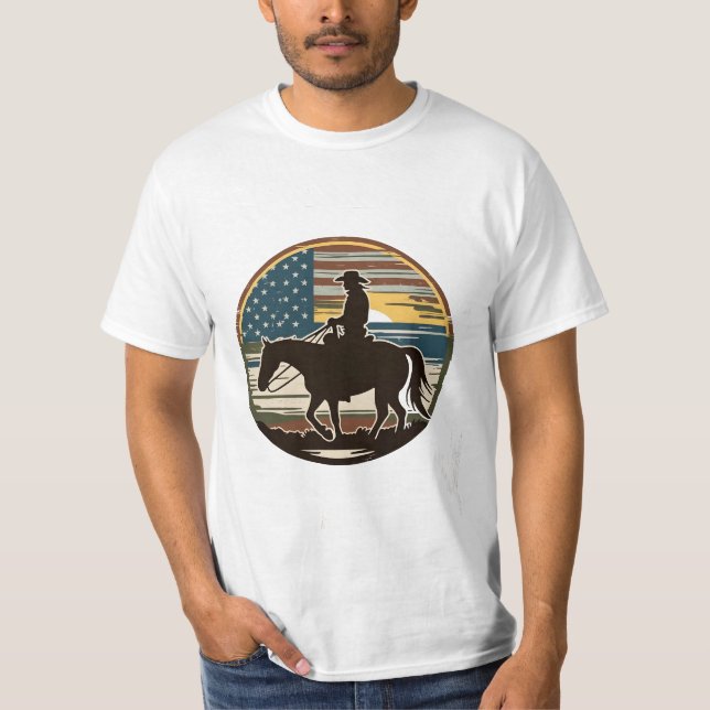 cowboy helgdagar usa, cowboyskjorta helgdagar, koc t shirt (Framsida)