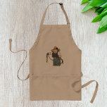 Cowboy Holding A Lasso Apron Förkläde<br><div class="desc">Den här konstruktionen är en cowboy som håller en lasso. cowboyen är i tecknaden stil och har roligt öga. Den här cowboyen med lassodesign ser underbar ut på Apron</div>