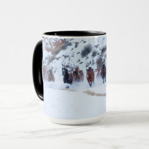 Cowboy Horse Drive   Hideout Ranch Snäcka, Wyoming Mugg