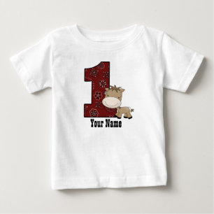 Cowboy Horse Första födelsedag Tee