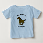 Cowboy Horse Funny Baby T Shirt<br><div class="desc">Cowboy Horse Funny Baby T-Shirt</div>