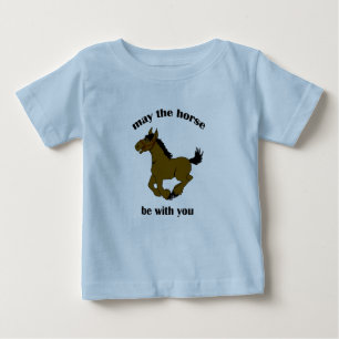 Cowboy Horse Funny Baby T Shirt