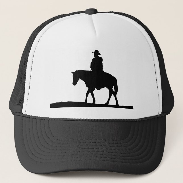 Cowboy Horse Rancher silhouette Keps (Framsida)