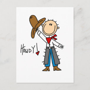 Cowboy Howdy T-shirts och presenter Vykort