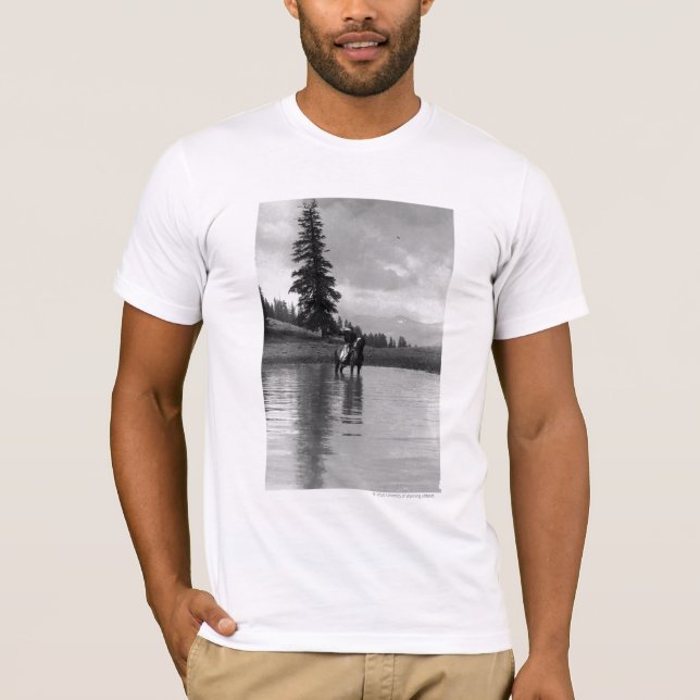 Cowboy i ett damm tee (Framsida)