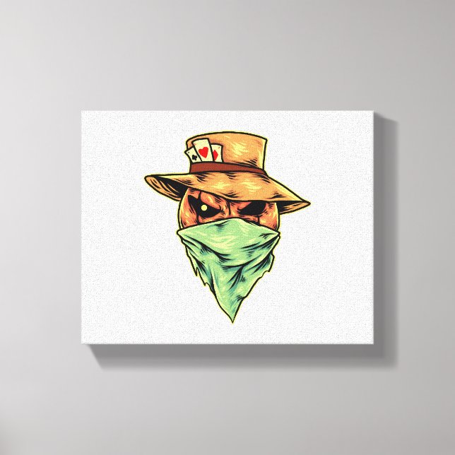 cowboy i halloween canvastryck (Framsida)