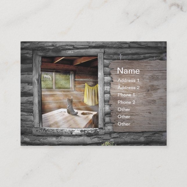 Cowboy i min hjärta visitkort (Framsida)