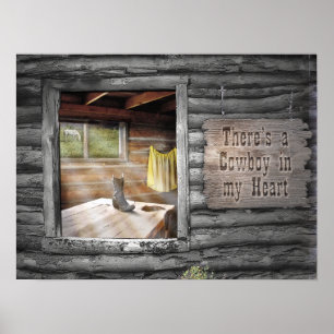 Cowboy i mitt hjärta poster