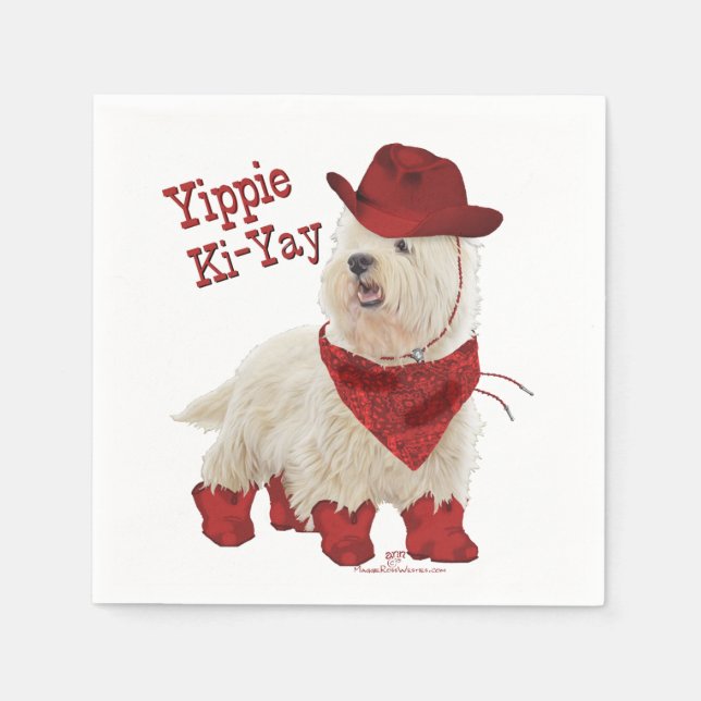 Cowboy i stövlar pappersservett (Framsidan)
