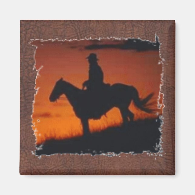 Cowboy i Sunset av Amanda Magnet (Framsidan)