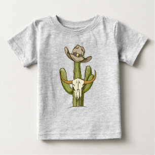 Cowboy I Västen Kaktus Yeehaw Presentidéer T-Shirt