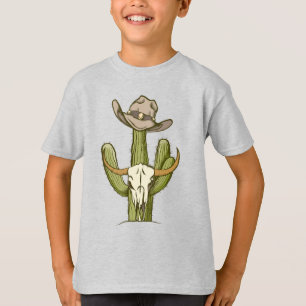 Cowboy in Westen Cactus Yehaw Gift Ideas T-Shirt