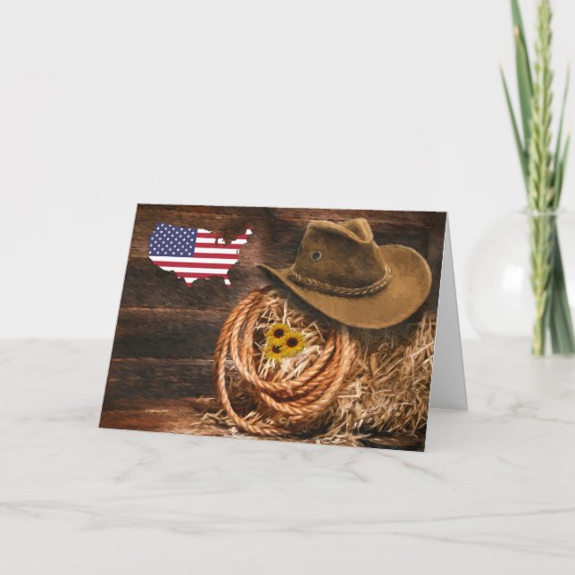 Cowboy Inbjudan (Framsida)