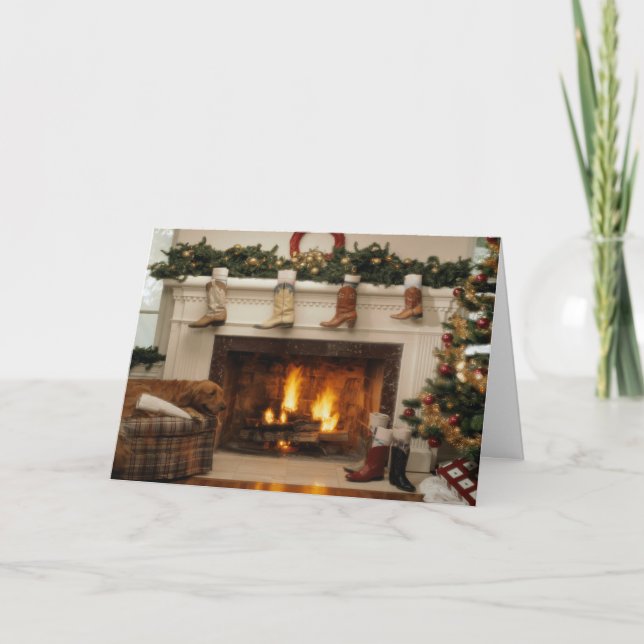 Cowboy-jul Helgkort (Framsida)