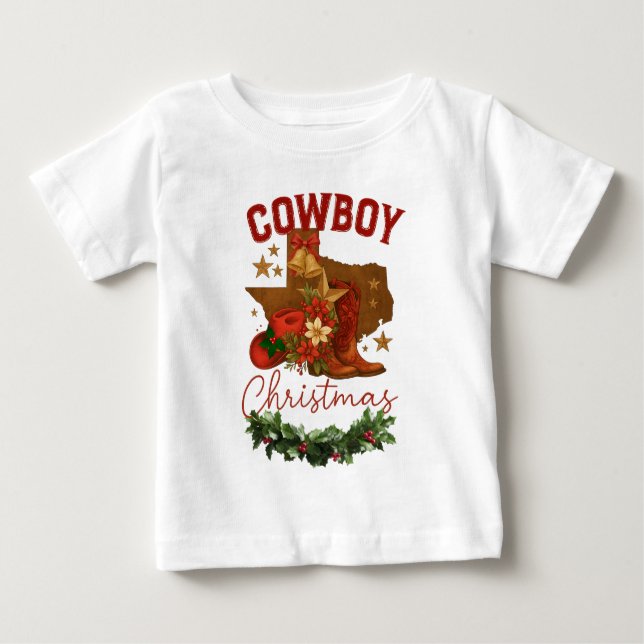 Cowboy jul t shirt (Framsida)