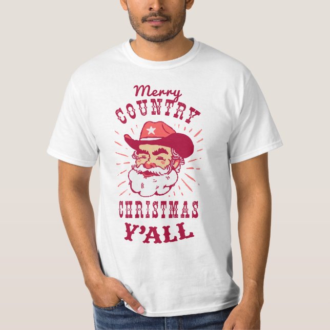  Cowboy Jultomten | T-skjorta av värde T Shirt (Framsida)